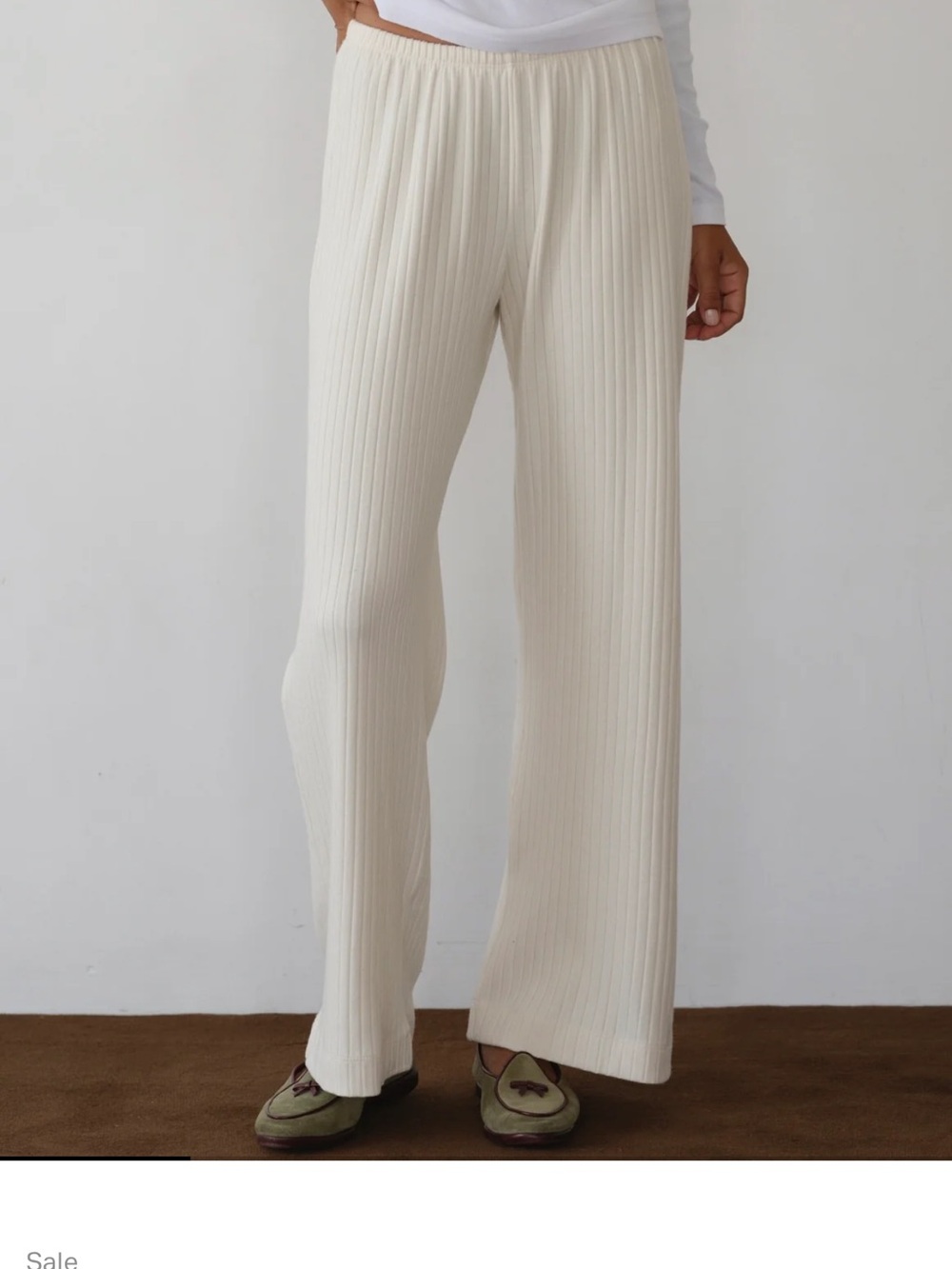 DONNI. Sweater rib simple pants